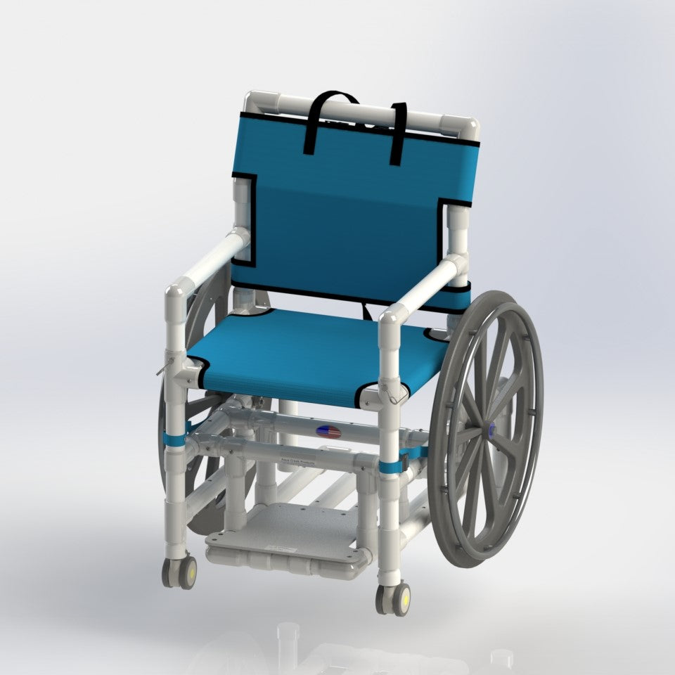 Aqua Creek Access Chair with Pvc Mesh Seat and Slide Out Footrest F-520SPM