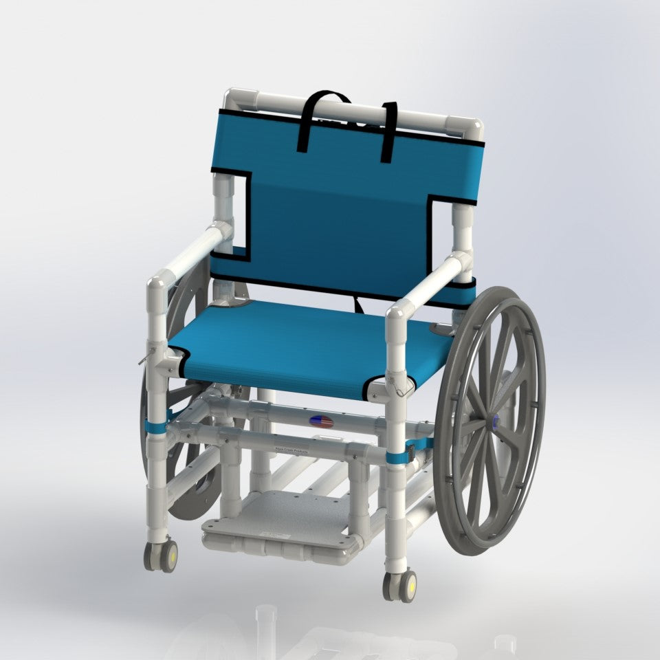 Aqua Creek Access Chair with Pvc Mesh Seat and Slide Out Footrest F-520SPM
