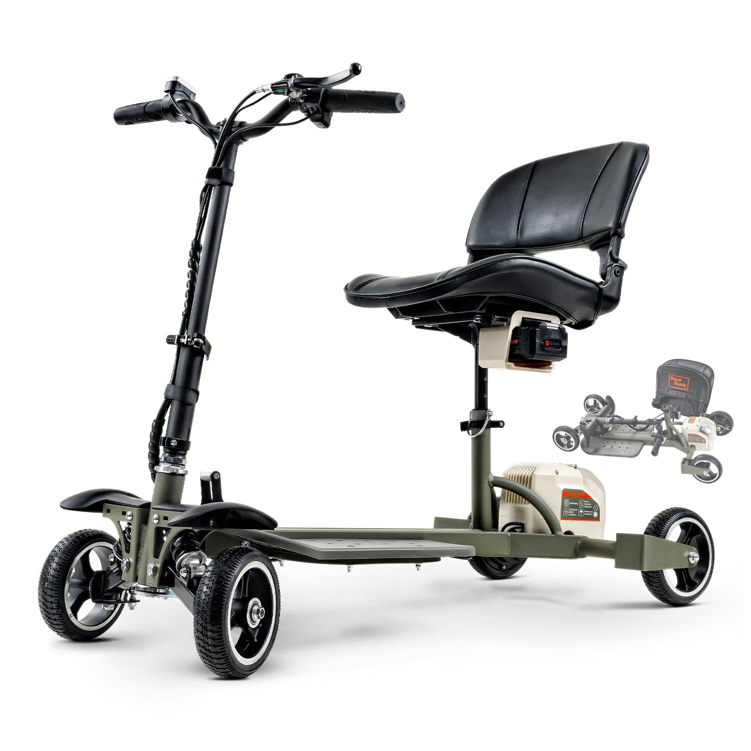 SuperHandy Passport Pro Mobility Scooter Foldable 330lbs Load GUT164