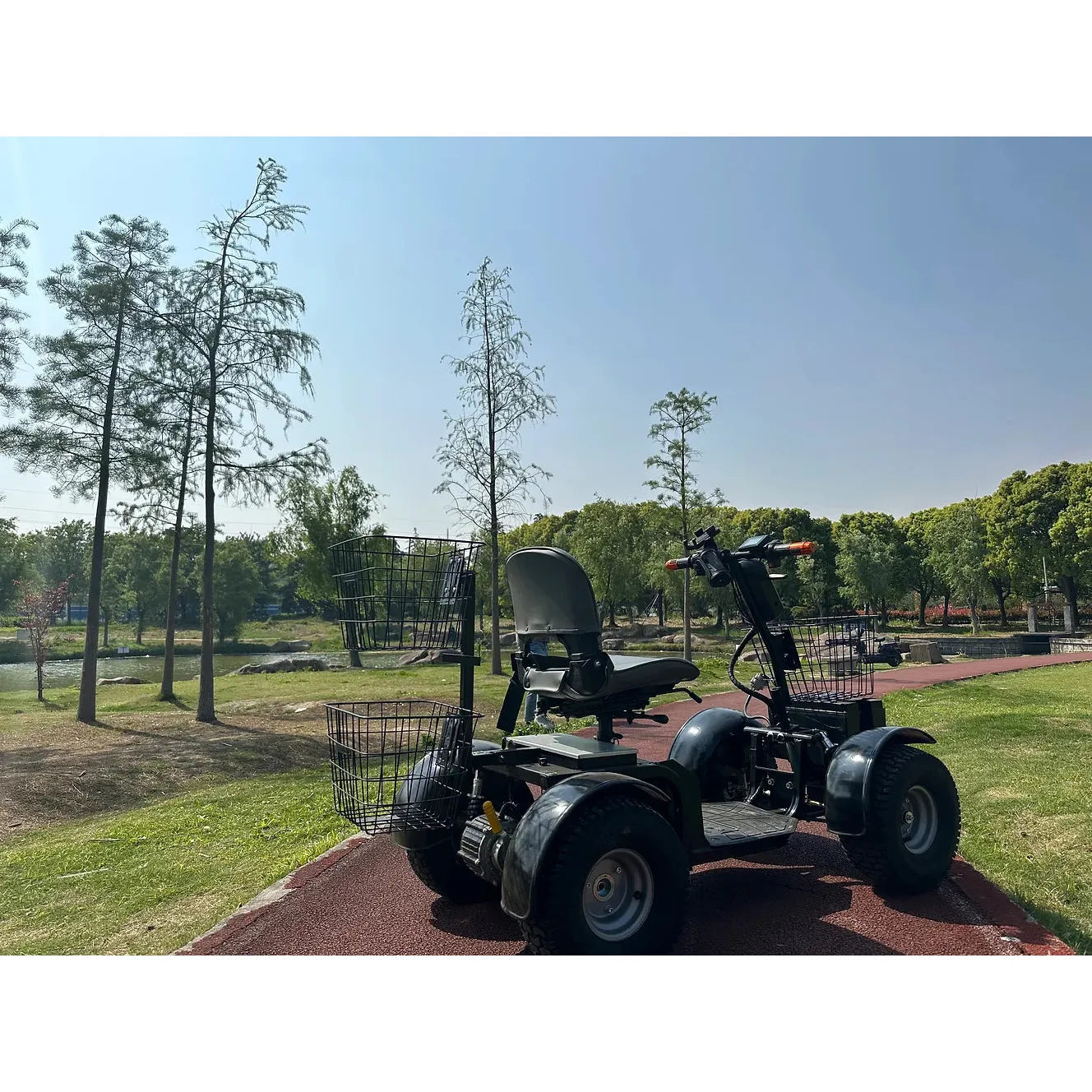 Green Transporter Cheetah Ninja Golf Scooter 4-Wheel Design