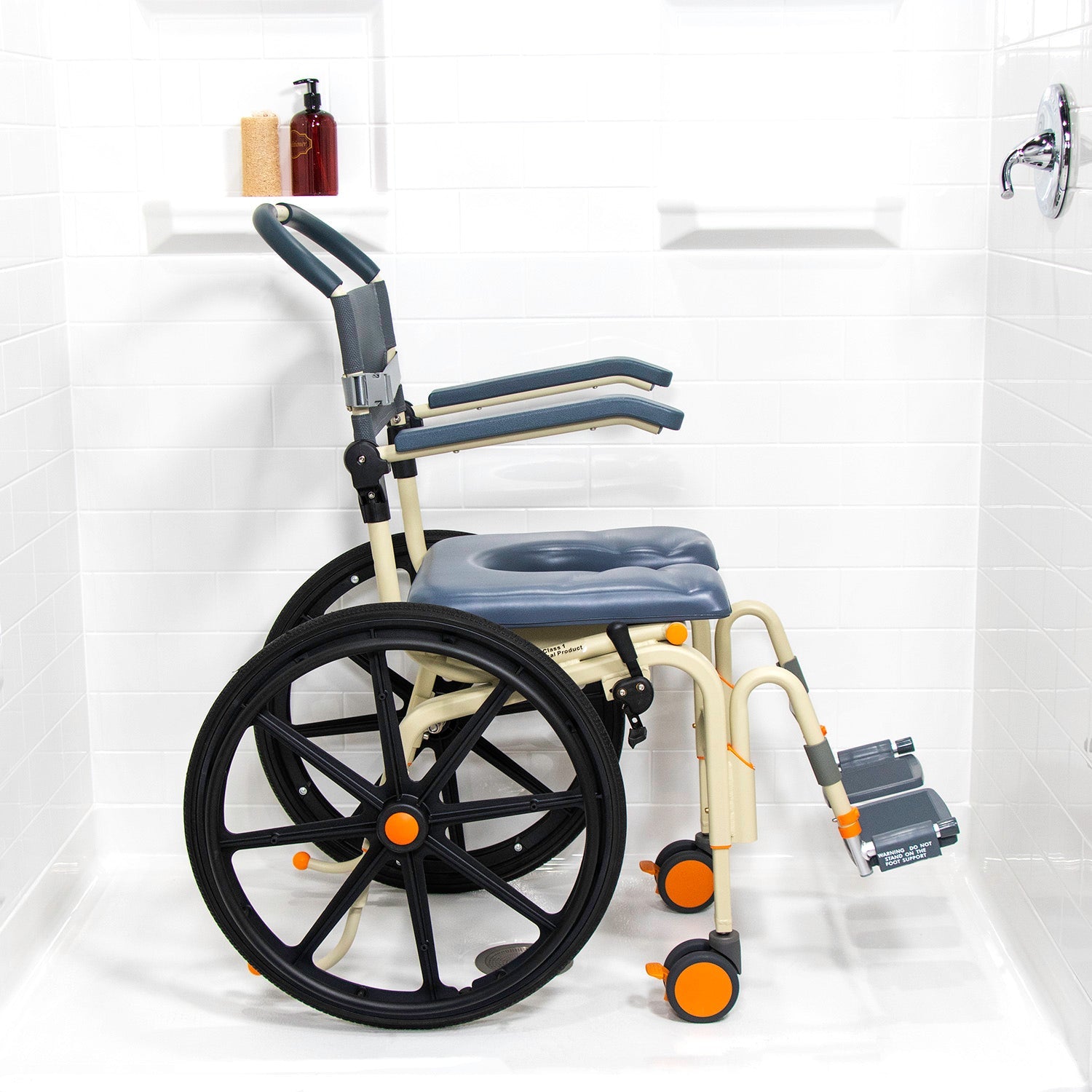 Solution Based ShowerBuddy Roll-In Solo Chair SB6W