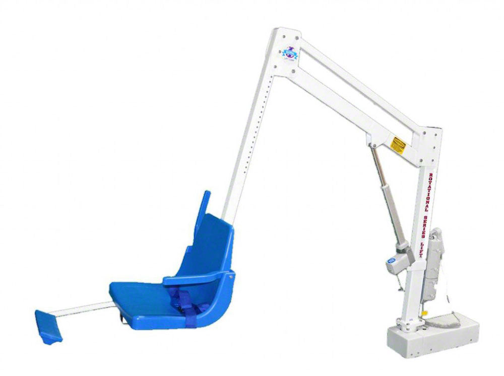Global Pool Products Rotational R-450R Extended Reach Pool Lift With Anchor R450RSL