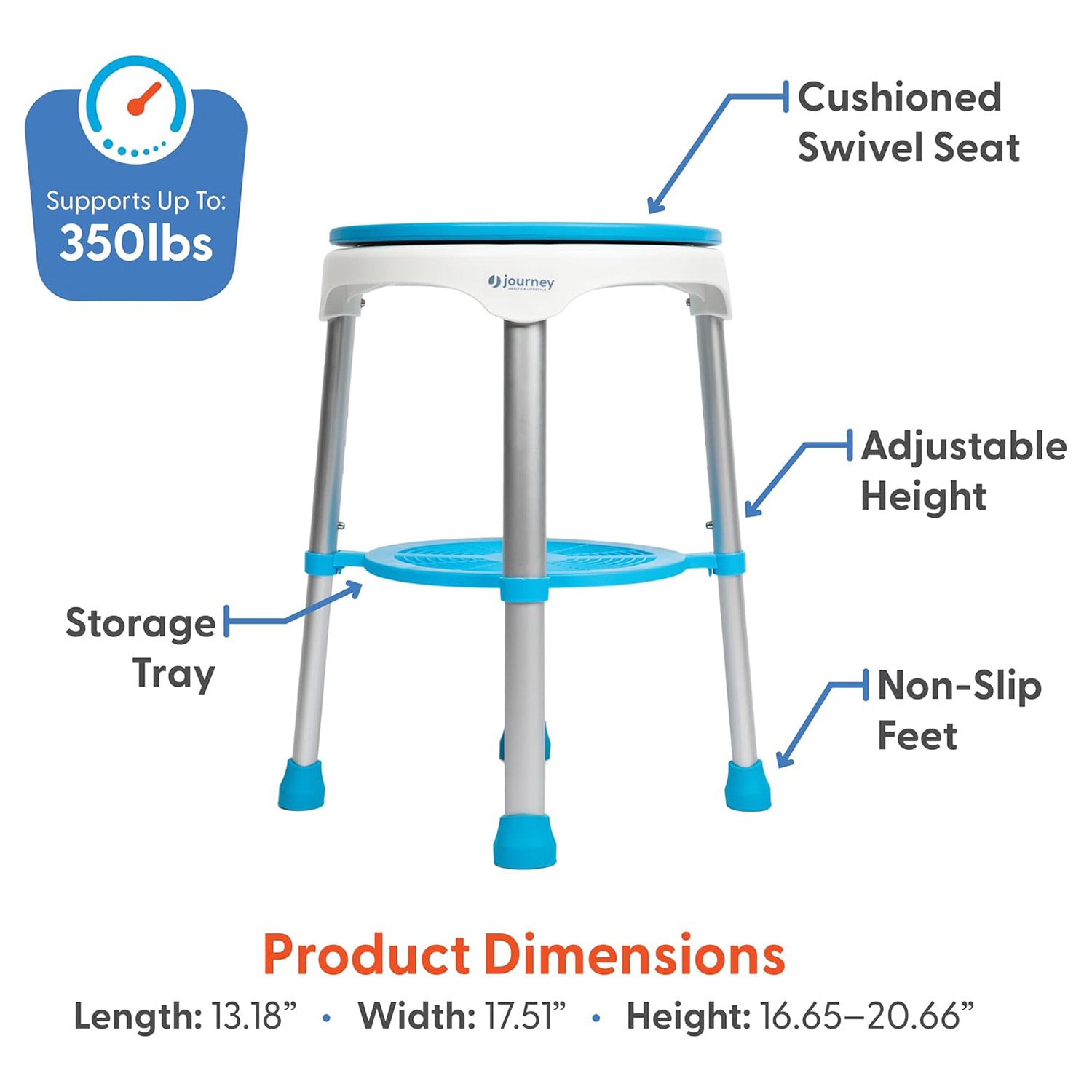 Journey EZ Swivel Shower Stool 8570