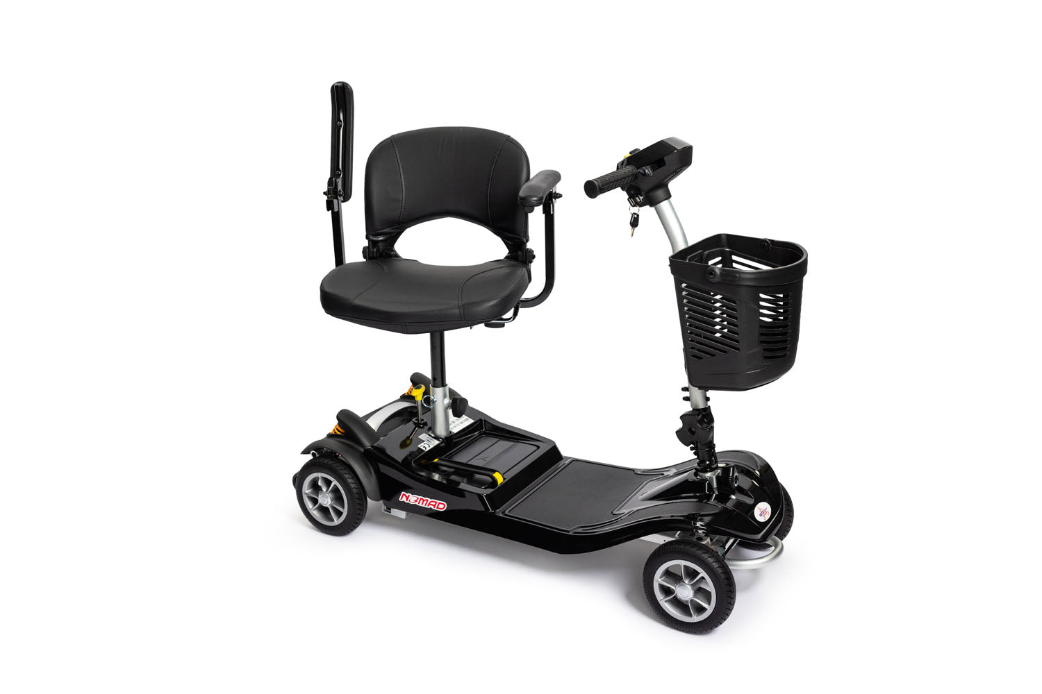 EV Rider NOMAD Lightweight Mobility Scooter 260 lbs Weight Capacity Black T4SU-BK