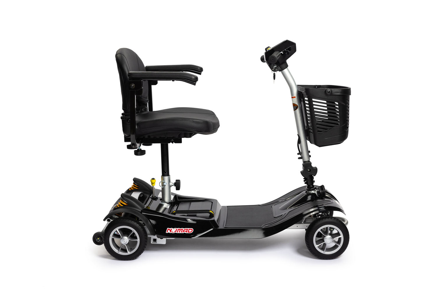 EV Rider NOMAD Lightweight Mobility Scooter 260 lbs Weight Capacity Black T4SU-BK