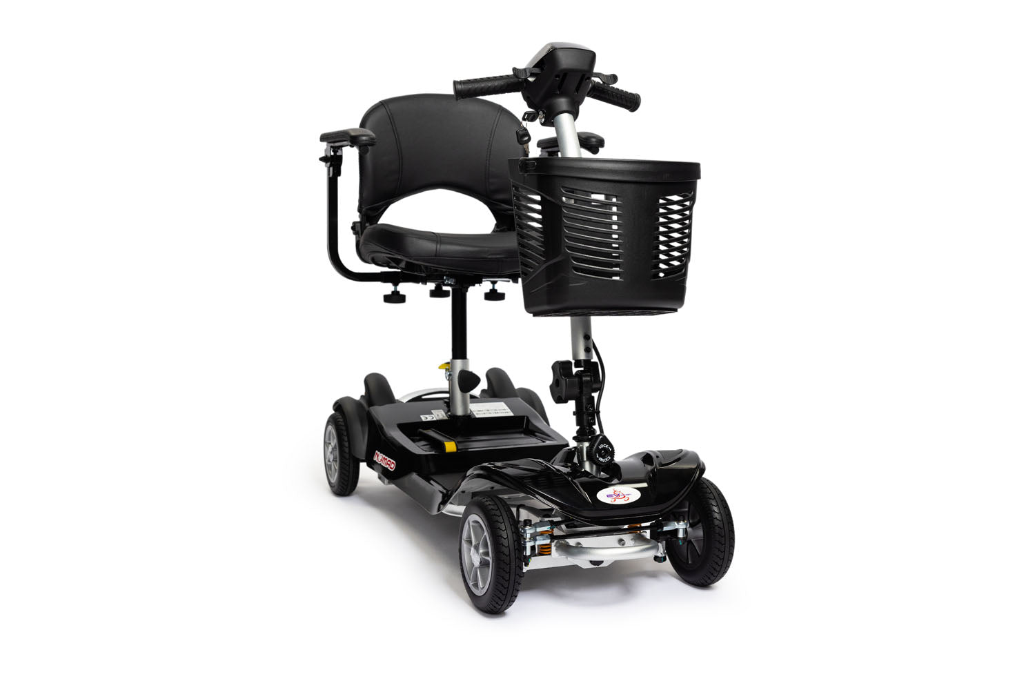 EV Rider NOMAD Lightweight Mobility Scooter 260 lbs Weight Capacity Black T4SU-BK