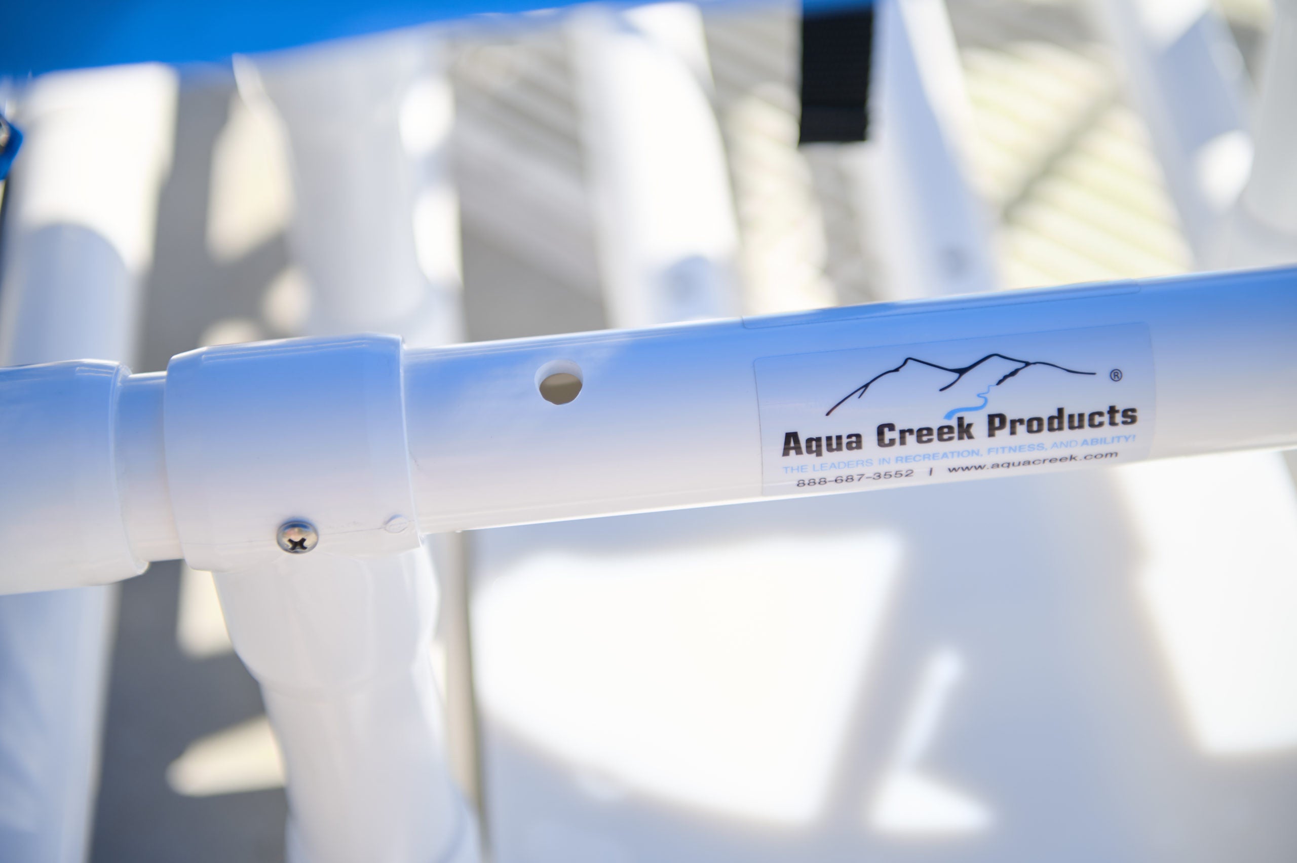 Aqua Creek Access Chair with Pvc Mesh Seat and Slide Out Footrest F-520SPM