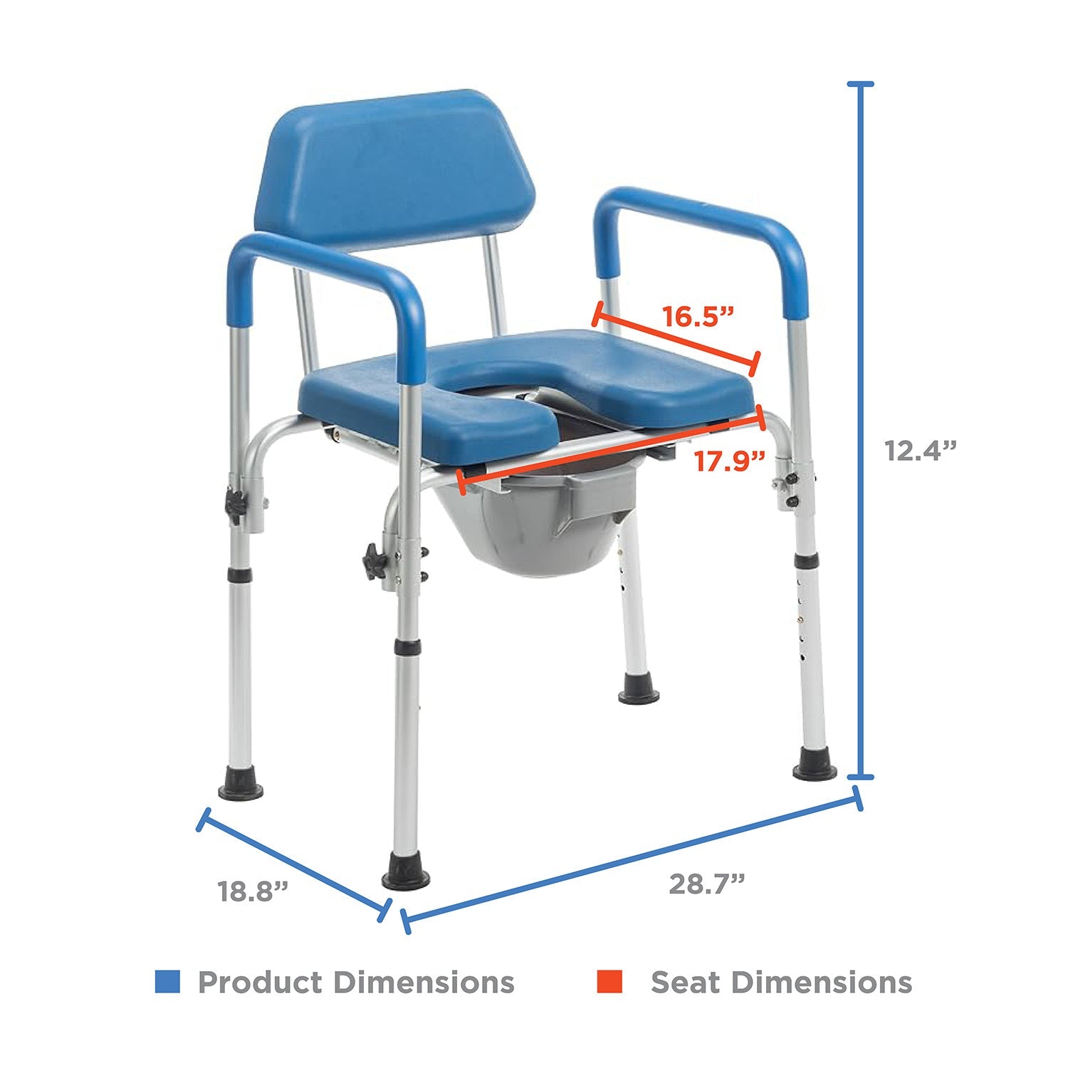 Journey SoftSecure 3-in-1 Commode Chair with Back 33321