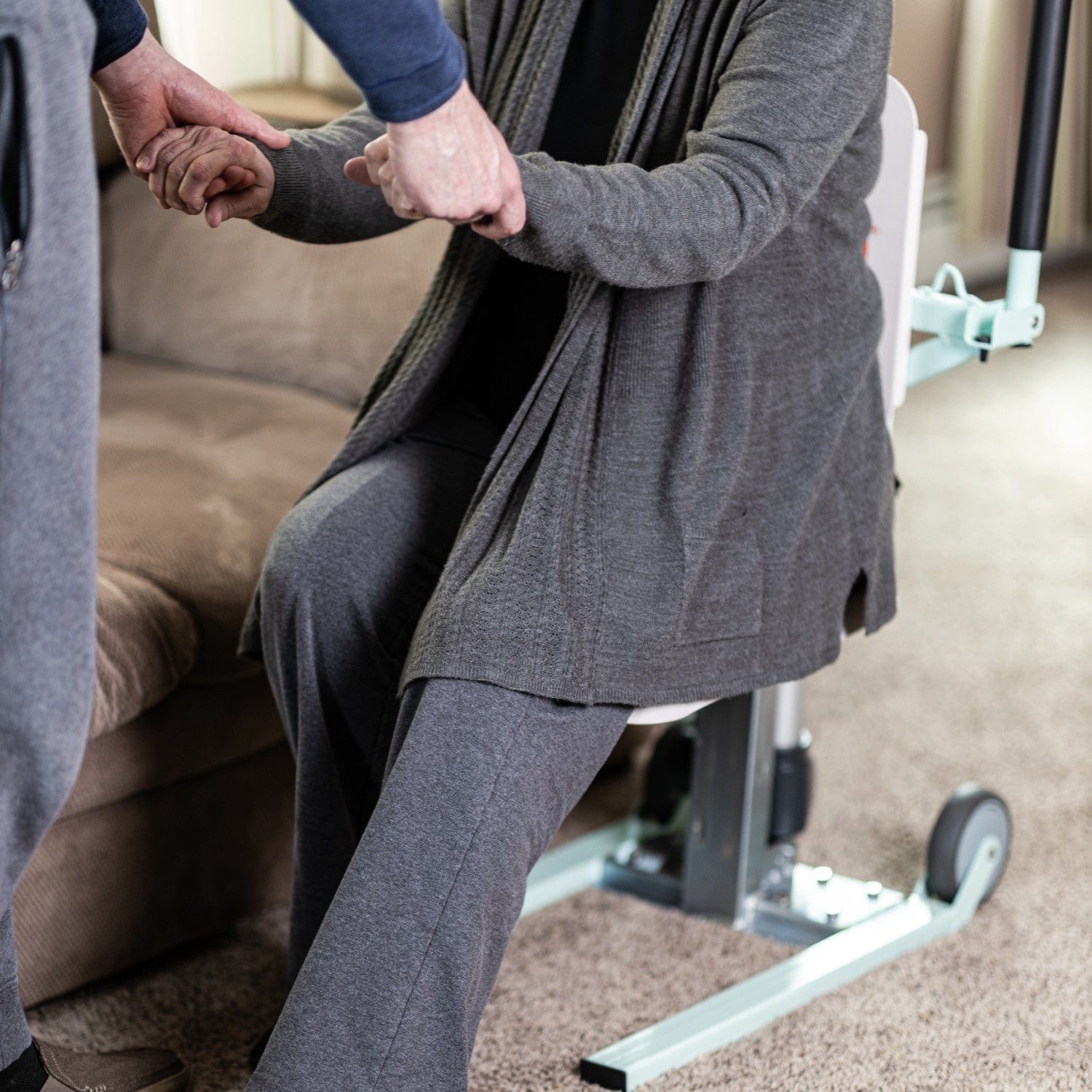 SuperHandy GoRise FC - Electric Floor to Chair Lift & Seat Transfer, 400Lbs Weight Limit GUT167
