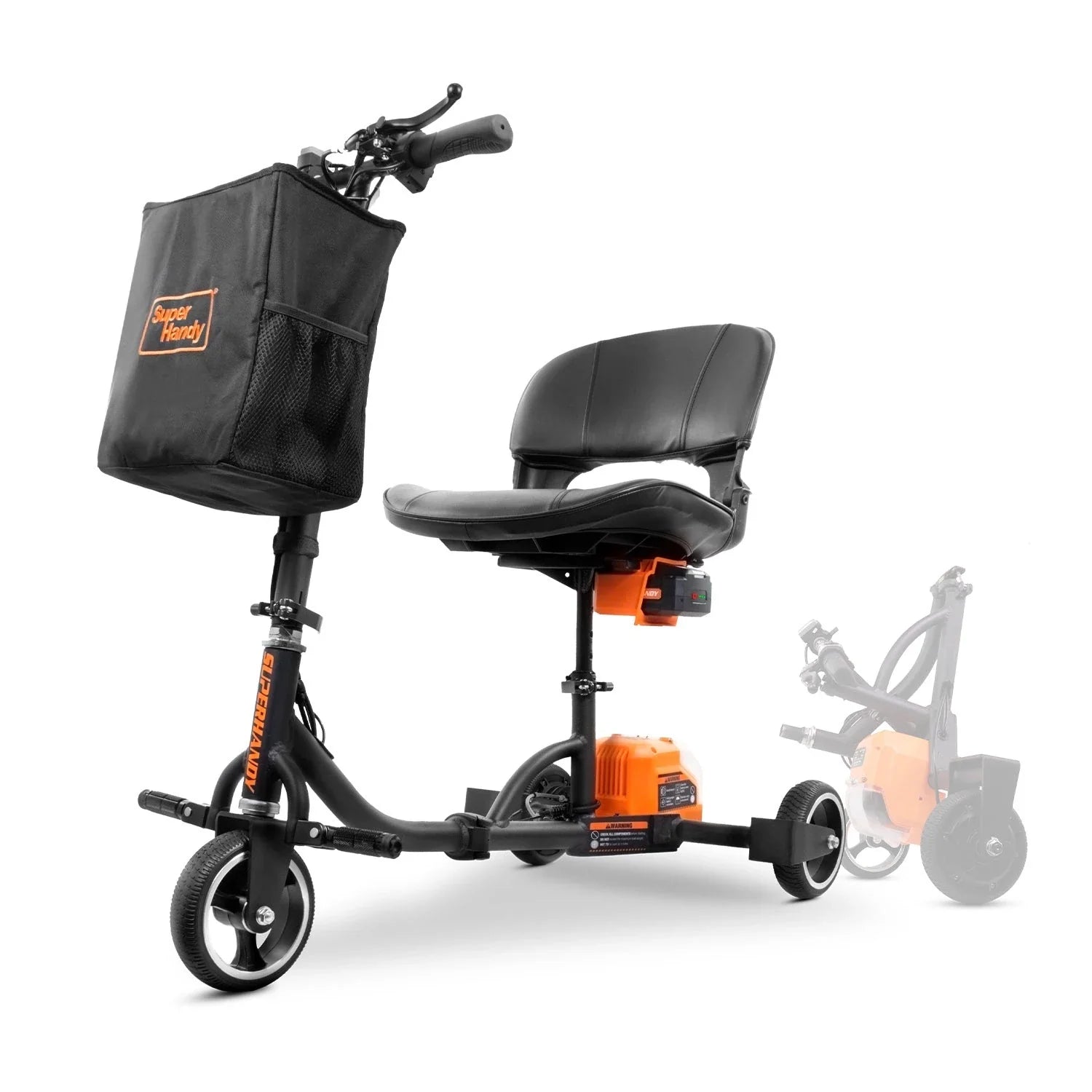 SuperHandy Passport Mobility Scooter Lightweight (35 lbs) + Extra Battery GUT112