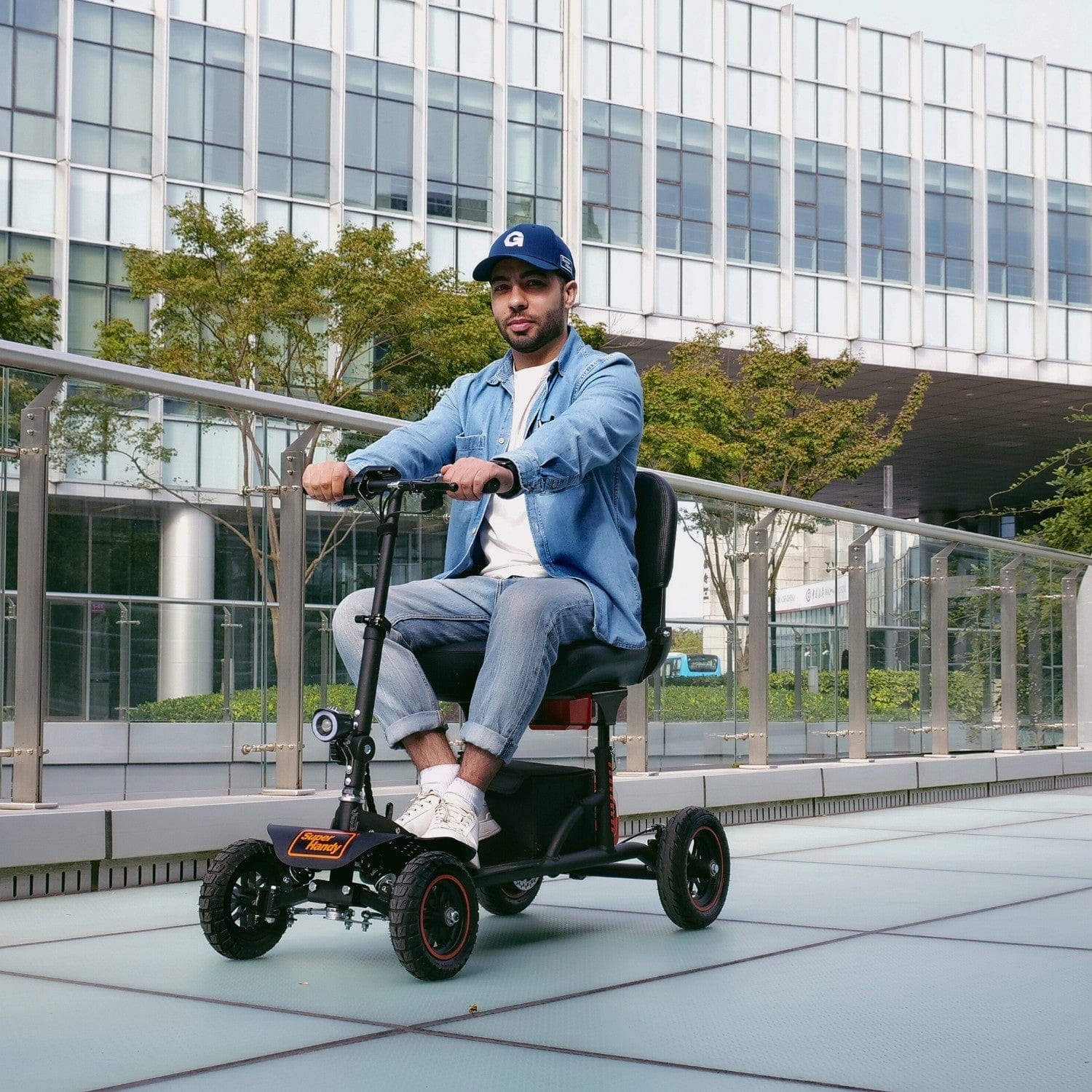SuperHandy Explorer Mobility Scooter - Heavy-Duty Design 350lb Capacity GUT161
