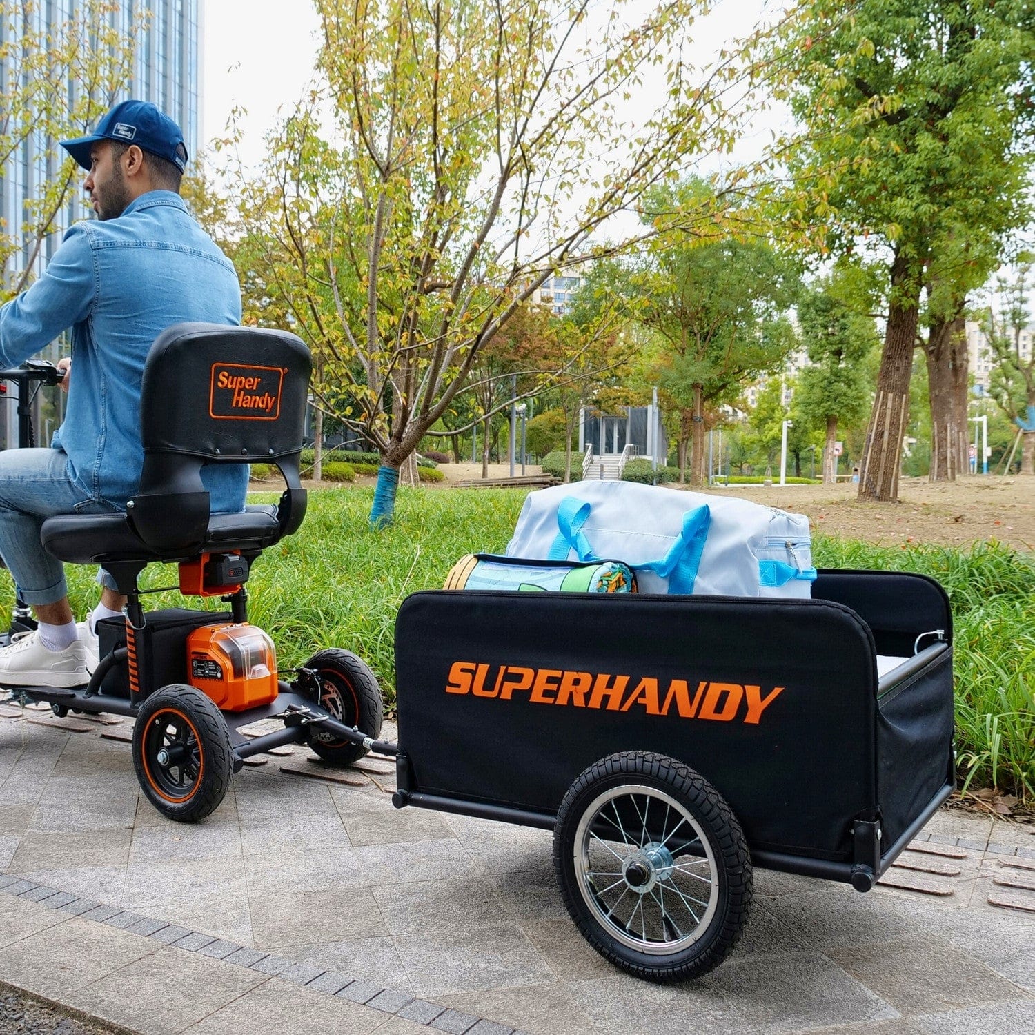 SuperHandy Explorer Mobility Scooter - Heavy-Duty Design 350lb Capacity GUT161